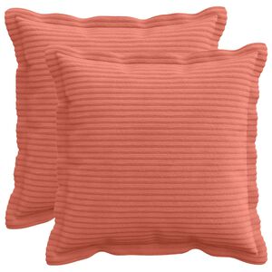 vidaXL Presvlaka za jastuk 2 kom. HOUTEN Crvena narančasta 30 x 30 cm
