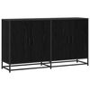 vidaXL Kreveta Crni hrast 134 x 35 x 76 cm Konstruirano drvo