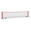 vidaXL Teniska mreža Crna i crvena 396 x 92 x 87 cm Poliester
