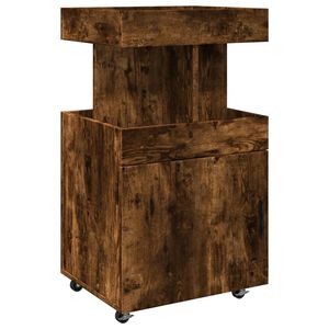 vidaXL Barska kolica boja hrasta 50 x 41 x 89 cm konstruirano drvo