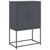 vidaXL Visoka komoda antracit 68,5x38,5x107 cm čelična