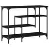 vidaXL Konzolni stol Crni hrast 100 x 35 x 75 cm