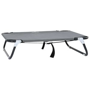 vidaXL Krevet za psa 70 x 46 x 18 cm Čelik Svjetlosiva