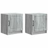 vidaXL Noćni ormar 2 kom. Siva sonoma 43 x 34,5 x 47 cm