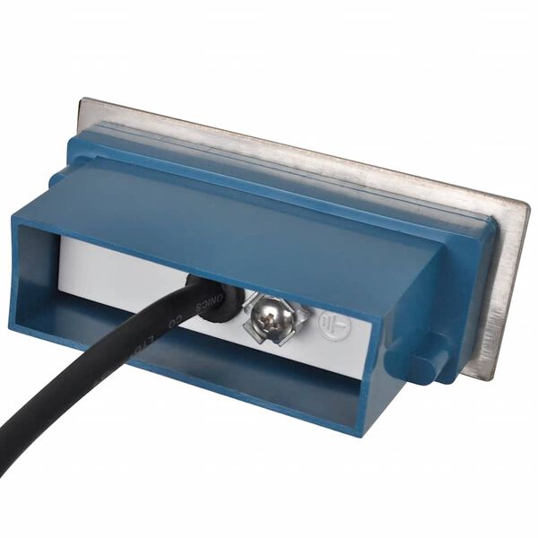 vidaXL 2 LED ugradbena svjetla za stepenice 44 x 111 x 56 mm