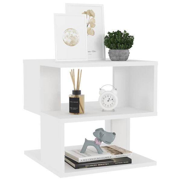 vidaXL Bočni stolić bijeli 40 x 40 x 40 cm konstruirano drvo