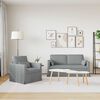 vidaXL Sofa 2 pcs Svijetlo siva 158 x 78 x 80 cm tkanina