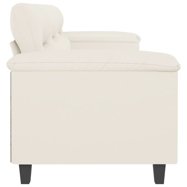 vidaXL Trosjed krem 180 cm od umjetne kože