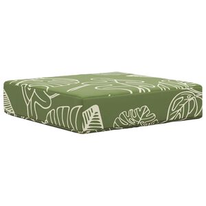 vidaXL Jastučić za sjedenje na otvorenom Zeleni Listovi 40 x 40 x 8 cm