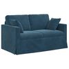 vidaXL Sofa 2 pcs Plava 138 x 78 x 80 cm Bar&scaron;un