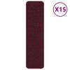 vidaXL Podloge protiv klizanja za stepenice 15 kom. 75 x 20 cm Bordo