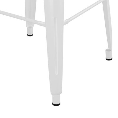 vidaXL Složivi barski stolci 2 kom bijeli metalni