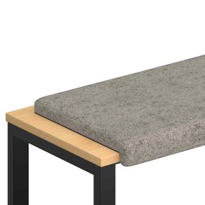 vidaXL Jastučić za klupu Umjetni sued Svjetlosiva Dubina 35 cm