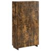 vidaXL Visoka komoda Dimljeni hrast 79 x 41 x 151 cm Konstruirano drvo