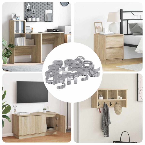 vidaXL Matične zakovice 12 pcs Srebrno 12 x 10 mm Metal