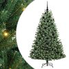 vidaXL Umjetno božićno drvce s nogom Zelena 180 cm PVC i metal