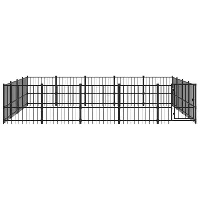 vidaXL Vanjski kavez za pse čelični 18,82 m²