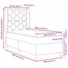 vidaXL Podna opruga s madracem Tamno siva 90x190 cm Krema 80 x 200 cm
