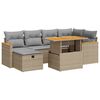 vidaXL 8-dijelni set vrtnih sofa od poliratana s jastucima bež