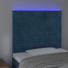 vidaXL LED uzglavlje tamnoplavo 90x5x118/128 cm bar&scaron;unasto