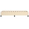 vidaXL Okvir za krevet bez madraca krem 100 x 200 cm od tkanine
