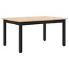 vidaXL Kava Stol Prirodna 70 x 50 x 36 cm Čvrsto borovo drvo