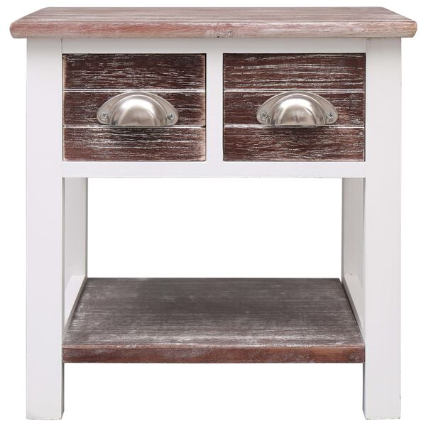 vidaXL Bočni stolić smeđi 40 x 40 x 40 cm od drva paulovnije