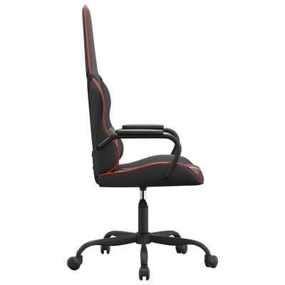 vidaXL Masažna igraća stolica crveno-crna od umjetne kože