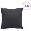 vidaXL Jastuci za sofu 4 kom. Crni 60x60 cm Tkanina