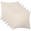 vidaXL Presvlaka za jastuk 6 kom. HEERLEN Krem 80 x 80 cm Boucl&eacute;