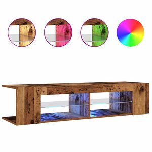vidaXL TV ormarić LED boja drva 135x39x30 cm konstruirano drvo