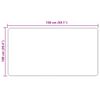 vidaXL Tepih Print Krema 150 x 100 cm Poliester i PVC