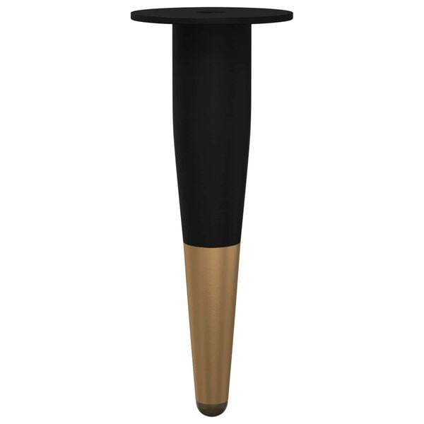 vidaXL Noge namje&scaron;taja 2 pcs Crna i zlatna &Oslash; 40 x 98 mm Željezo