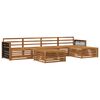 vidaXL Set vanjskih sofa 6 pcs Prirodna Čvrsto drvo akacije