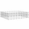 vidaXL Kavez za ljubimce sa 60 panela i vratima crni 280x245x70 cm čelični
