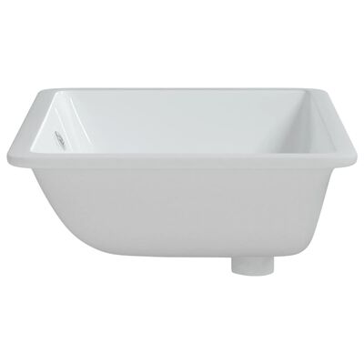 vidaXL Kupaonski umivaonik bijeli 60x40x21 cm pravokutni keramički