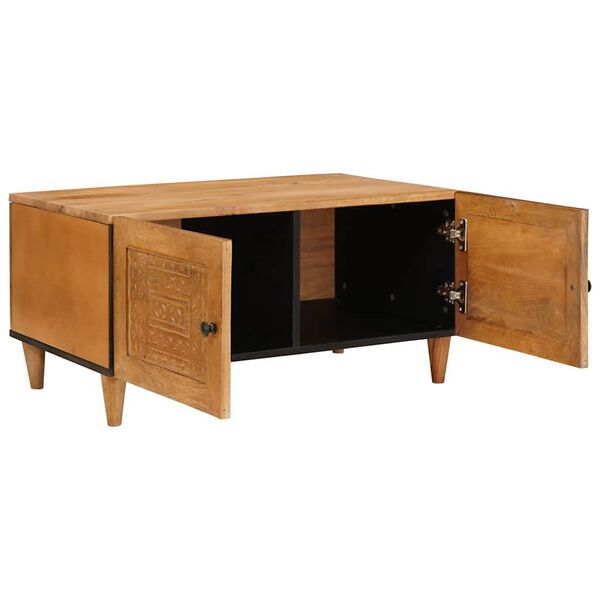 vidaXL Kava Stol Svijetlosmeđa 80 x 50 x 40 cm Čvrsto drvo akacije