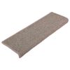 vidaXL Prostirke za stepenice 15 kom 65x21x4 cm tamno bež pravokutni rub