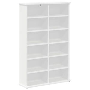 vidaXL CD ormar Bijela 60 x 17 x 92 cm Konstruirano drvo