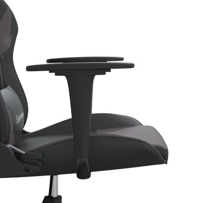vidaXL Igraća stolica crno-siva od umjetne kože