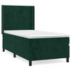 vidaXL Box spring krevet s madracem tamnozeleni 90x200 cm bar&scaron;unasti