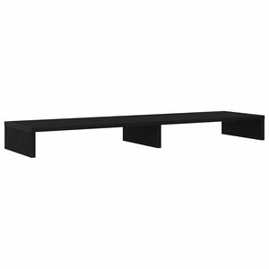 vidaXL Stalak za monitor Crni hrast 100x27x10 cm Konstruirano drvo