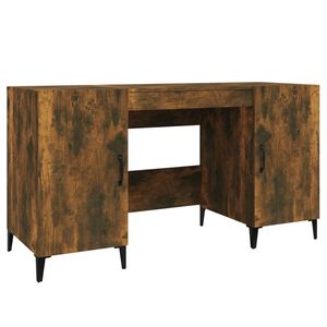 vidaXL Radni stol boja dimljenog hrasta 140x50x75 cm konstruirano drvo