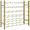 vidaXL Stalak za vino za 36 boca zlatni metalni