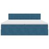 vidaXL Krevet s od storage s madracem Tamno plava 100 x 200 cm