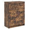 vidaXL Ormar s ladicama Dimljeni hrast 66 x 34,5 x 87 cm
