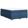 vidaXL Krevet s oprugama i madracem plavi 140 x 190 cm od tkanine
