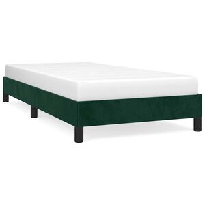 vidaXL Okvir za krevet bez madraca tamnozeleni 80 x 200 cm bar&scaron;unasti