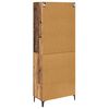 vidaXL Highboard Zidne Staro drvo 69,5 x 34 x 180 cm Konstruirano drvo