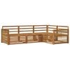 vidaXL Set vanjskih sofa 4 pcs Prirodna Čvrsto drvo akacije